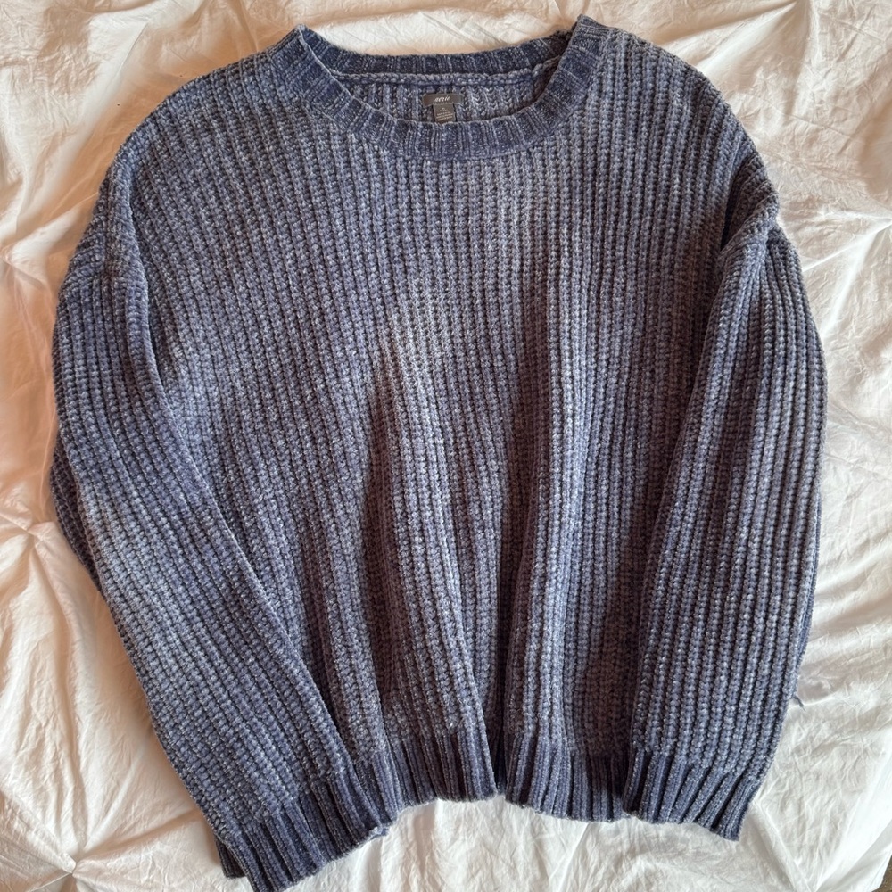 American Eagle Chenille Sweater Periwinkle Size XL